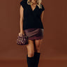 The Daphne High Waist Faux Leather Mini Skirt Image - 1