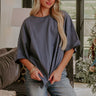 Ever So Effortless Oversized Tee in Riverside Image - 1