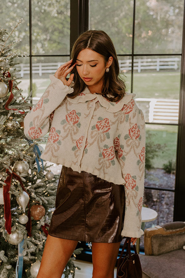Uptown Edit Floral Knit Cardigan