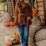 Weekend in London Faux Suede Coat Image - 1