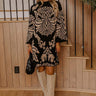 Uptown Charm Knit Sweater Mini Dress in Black Image - 1