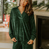 Warm Welcome Chenille Knit Sweatshirt in Hunter Green Image - 1