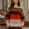 Cafe Chic Pointelle Knit Stripe Sweater Image - 1