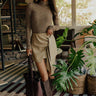 Modern Avenue Knit Stripe Top in Mocha Image - 1