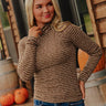 Modern Avenue Knit Stripe Top in Mocha Image - 1