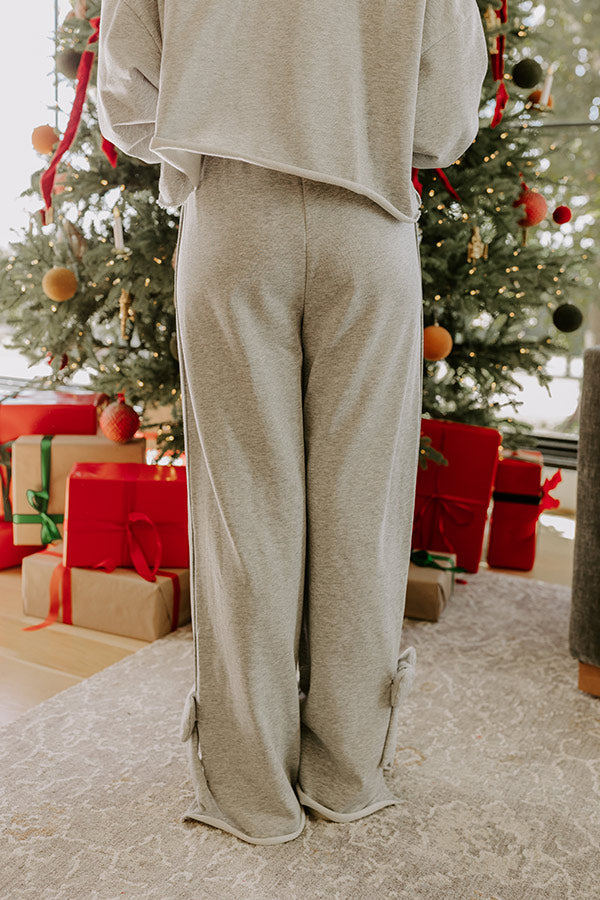 Darling Daydream High Waist Wide Leg Terry Pants Image - 5