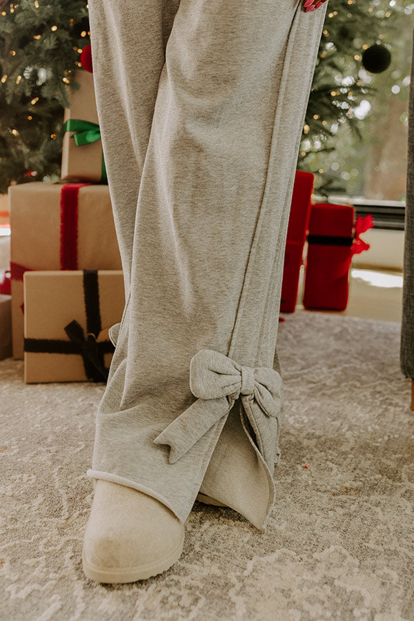 Darling Daydream High Waist Wide Leg Terry Pants Image - 2