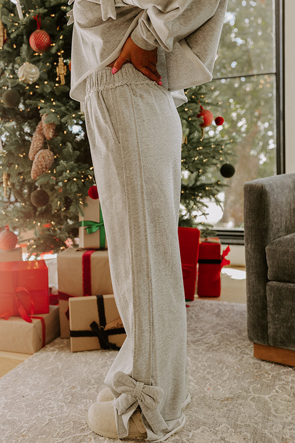 Darling Daydream High Waist Wide Leg Terry Pants Image - 4