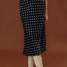 Right On Cue Satin Polka Dot Midi Skirt Image - 1