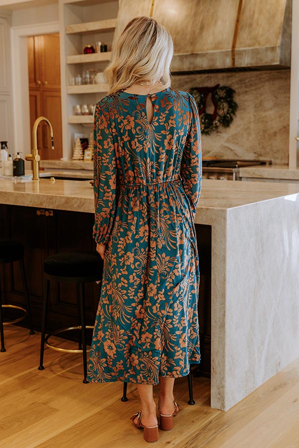 velvet burnout midi dress Taylor Women's Velvet Burnout Midi Dress