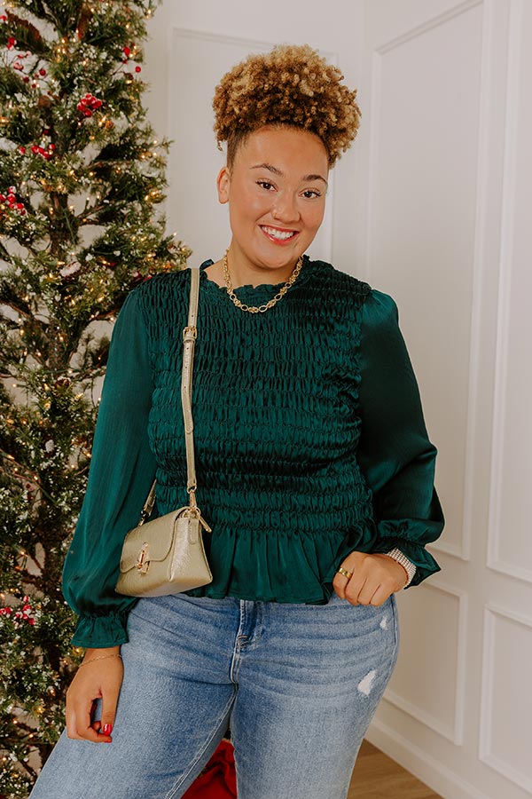 Madison Muse Smocked Top Curves