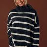 Park Avenue Chic Oversized Knit Sweater in Charcoal Image - 1