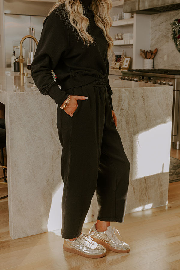 Effortless Comfort High Waist Fleece Pants Image - 3