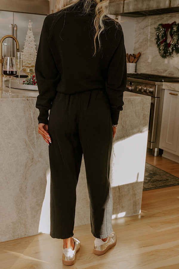 Effortless Comfort High Waist Fleece Pants Image - 4
