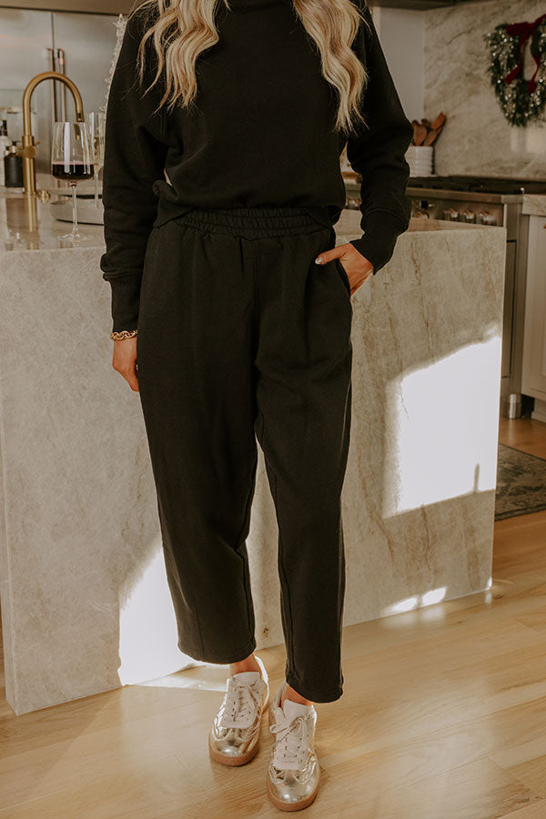 Effortless Comfort High Waist Fleece Pants Image - 2