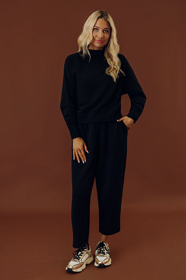 Effortless Comfort High Waist Fleece Pants Image - 1