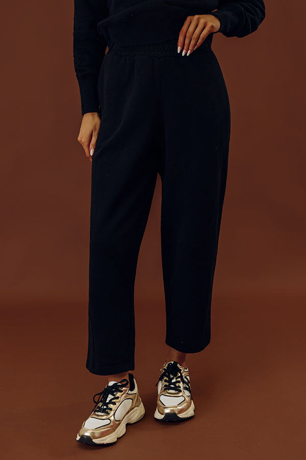 Effortless Comfort High Waist Fleece Pants Image - 2