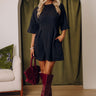 Toast to Midnight Floral Mini Dress Image - 1