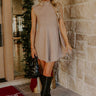 Madison Square Chic Knit Sweater Mini Dress Image - 1
