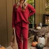 Cozy Cues High Waist Tapered Terry Pants Image - 1