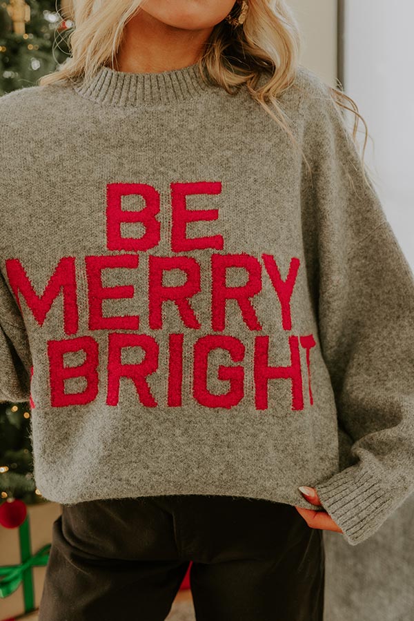Be Merry And Bright Knit Sweater Image - 2