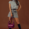 The Dionne High Waist Houndstooth Skort Image - 1
