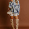 Cozy Chic Knit Sweater in Sky Blue Image - 1