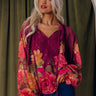 Vineyard Dreams Floral Chiffon Top Image - 1