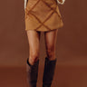 The Charlotte High Waist Faux Suede Skort Image - 1
