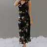 Romance In The Air Floral Velvet Burnout Midi Dress Image - 1