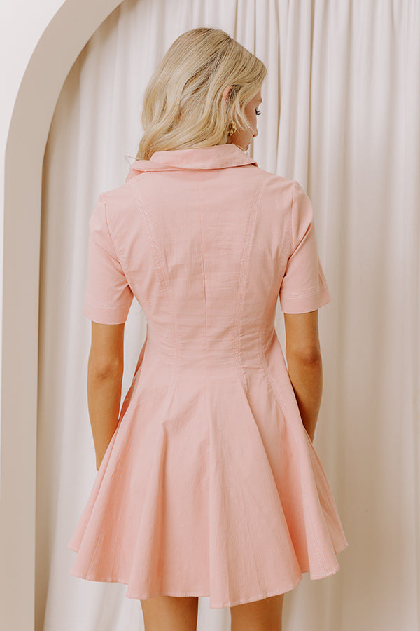 Sweet Simplicity Fit And Flare Mini Dress M / pink Sweet Simplicity Fit And Flare Mini Dress M / pink