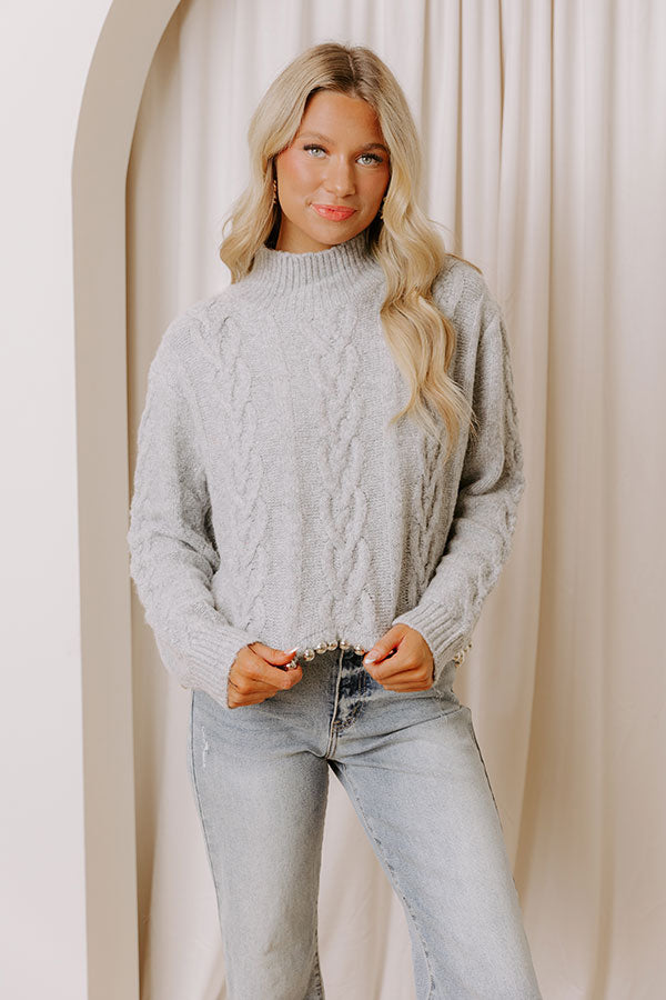 Metropolis Mood Cable Knit Sweater Image - 3