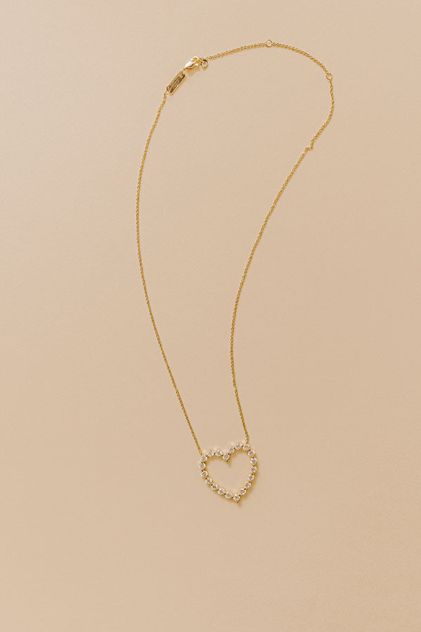 Melinda Maria She's an Icon Heart Necklace