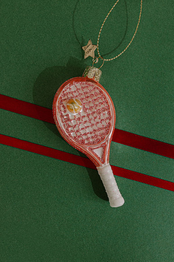 Vondels Glass Tennis Racket Ornament