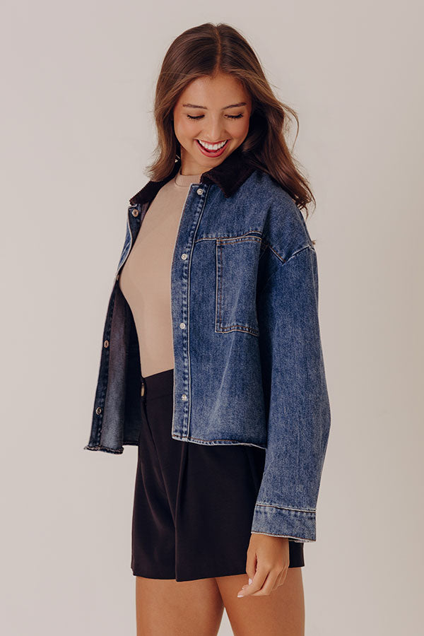 Casual Cues Denim Jacket Image - 4