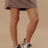 The Dash Faux Leather Sneaker in Gold Image - 1