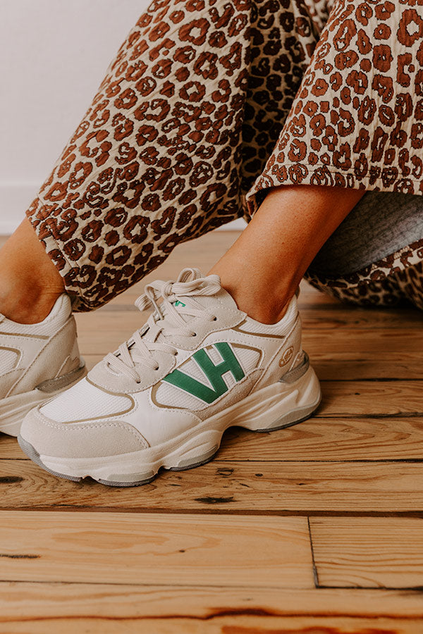 The Dash Faux Leather Sneaker in White