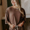 Simple Comforts Shift Top in Chocolate Image - 1