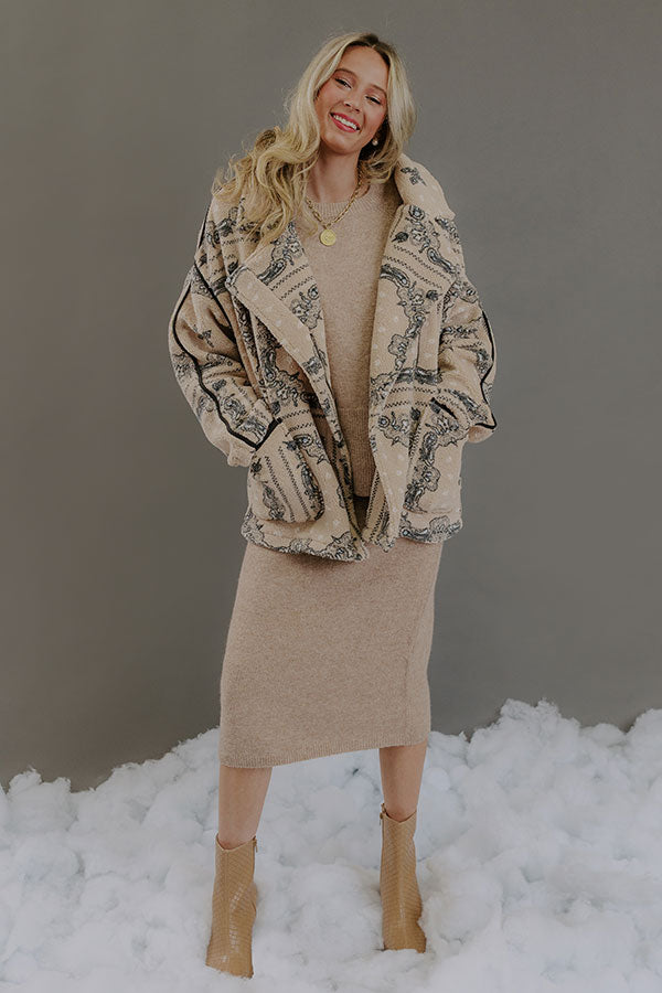 Sidewalk Style Oversized Sherpa Jacket