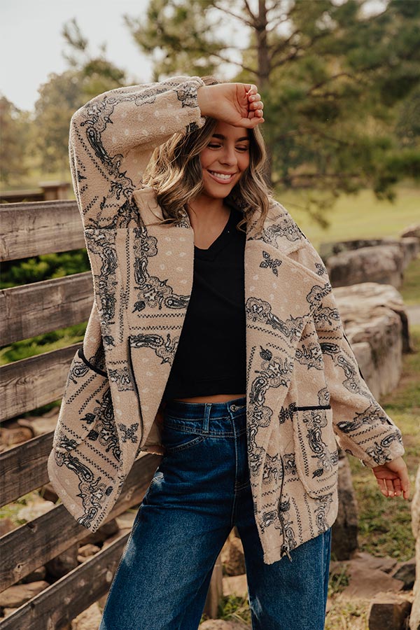Sidewalk Style Oversized Sherpa Jacket