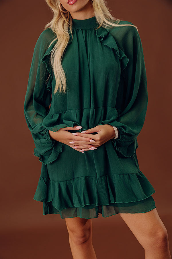 City Muse Ruffle Mini Dress Image - 2