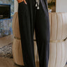 Simple Comforts High Waist Wide Leg Pants in Black Image - 1