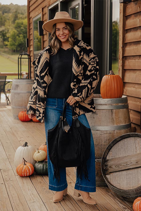 Arizona Bonfire Oversized Sherpa Jacket Image - 2