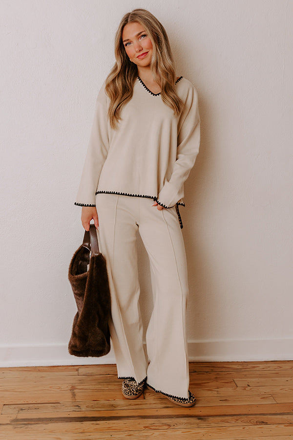 Serene Energy Knit Sweater Top