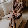 Simple Comforts High Waist Wide Leg Pants in Chocolate Image - 1