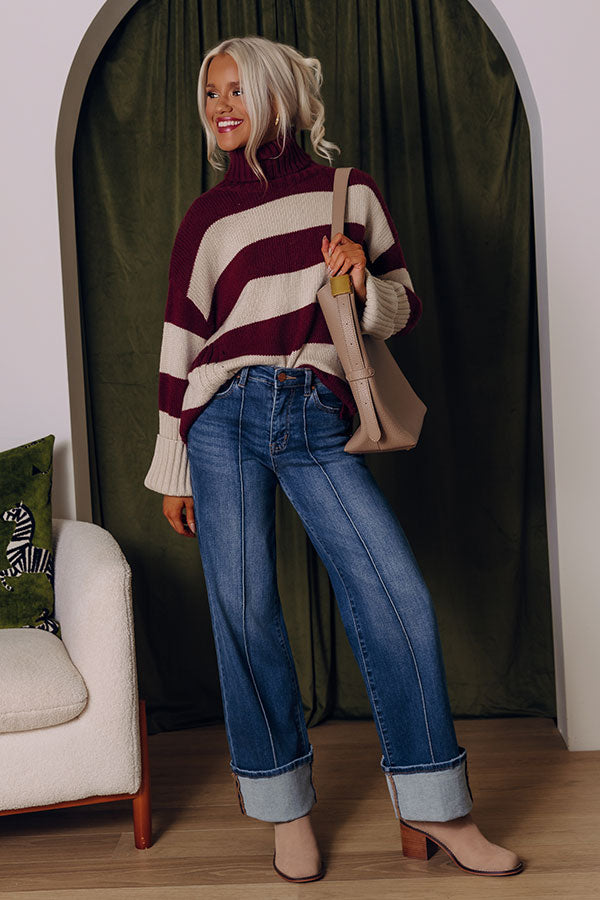 Stripes and Charm Knit Sweater Image - 2