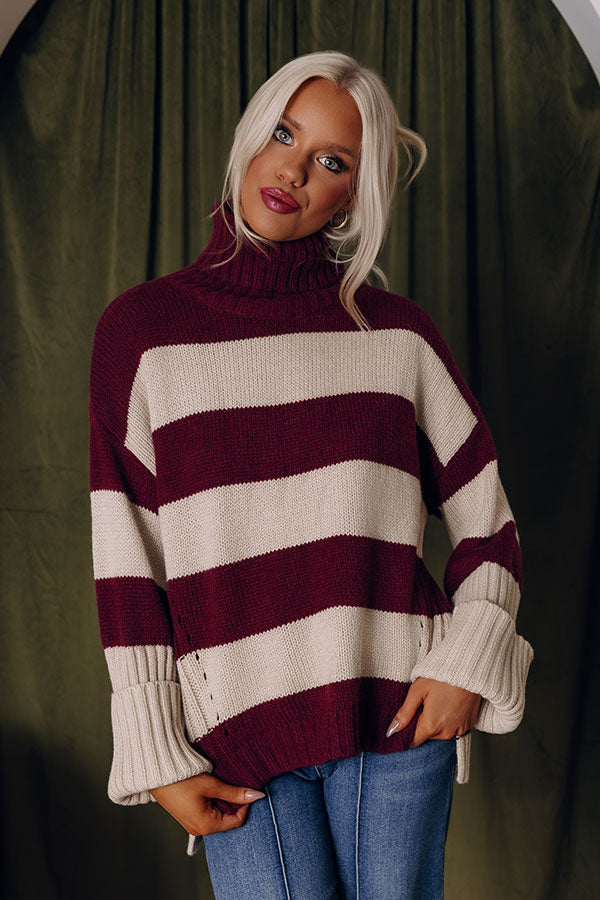 Stripes and Charm Knit Sweater Image - 1