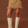 The Cecilia High Waist Faux Suede Mini Skirt Image - 1
