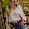 Bistro Vibes Knit Dolman Top in Oatmeal Image - 1