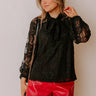 City Atelier Lace Front Tie Top Image - 1